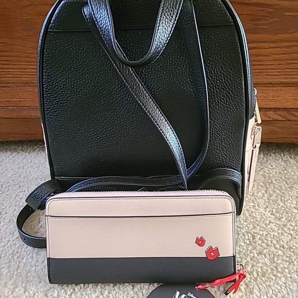 Kate Spade Minnie Mouse backpack and Wallet - Picture 2 of 4